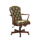 J33966 Office Chair Oxford with Leather
